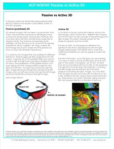 What is 3D PASSIVE?